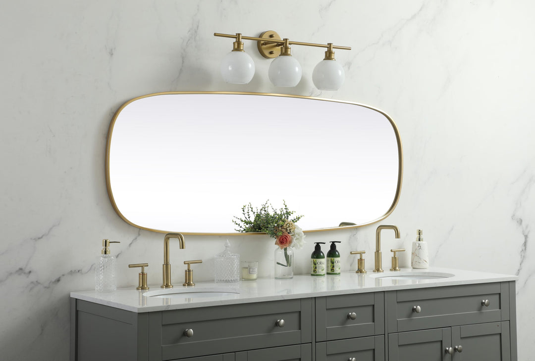 Metal Frame Oval Mirror by Elegant - view 119