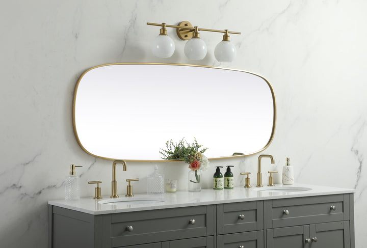 Metal Frame Oval Mirror by Elegant - view 119