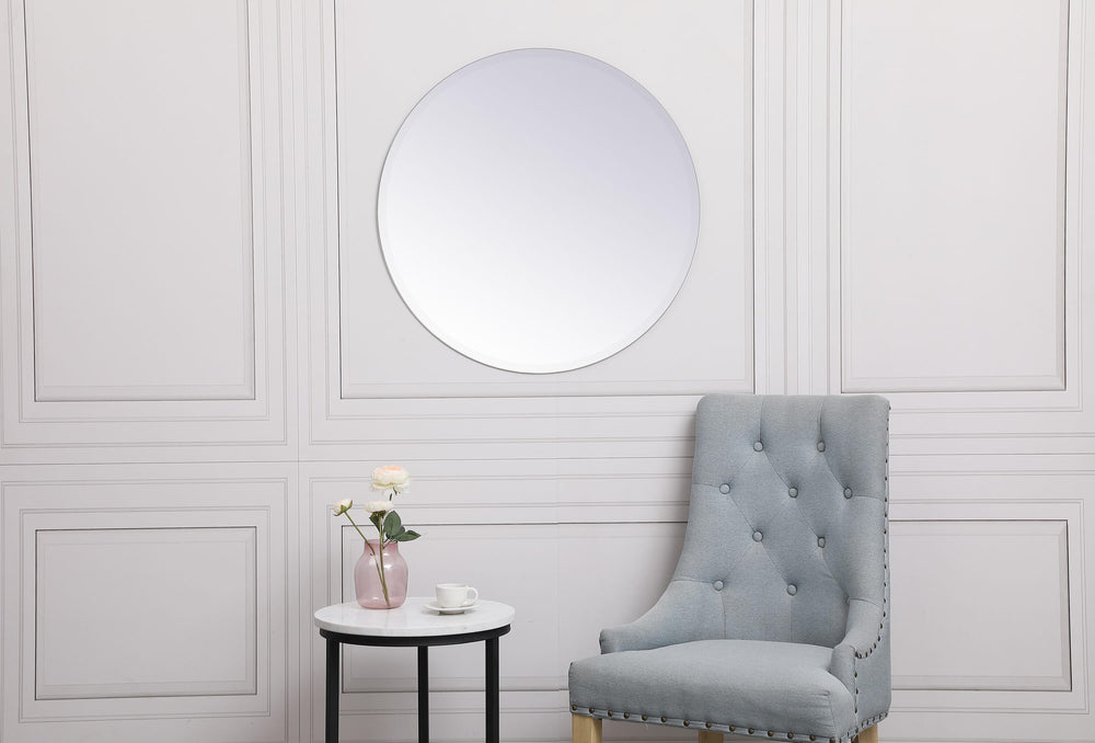 Gracin Round Mirror by Elegant - view 2