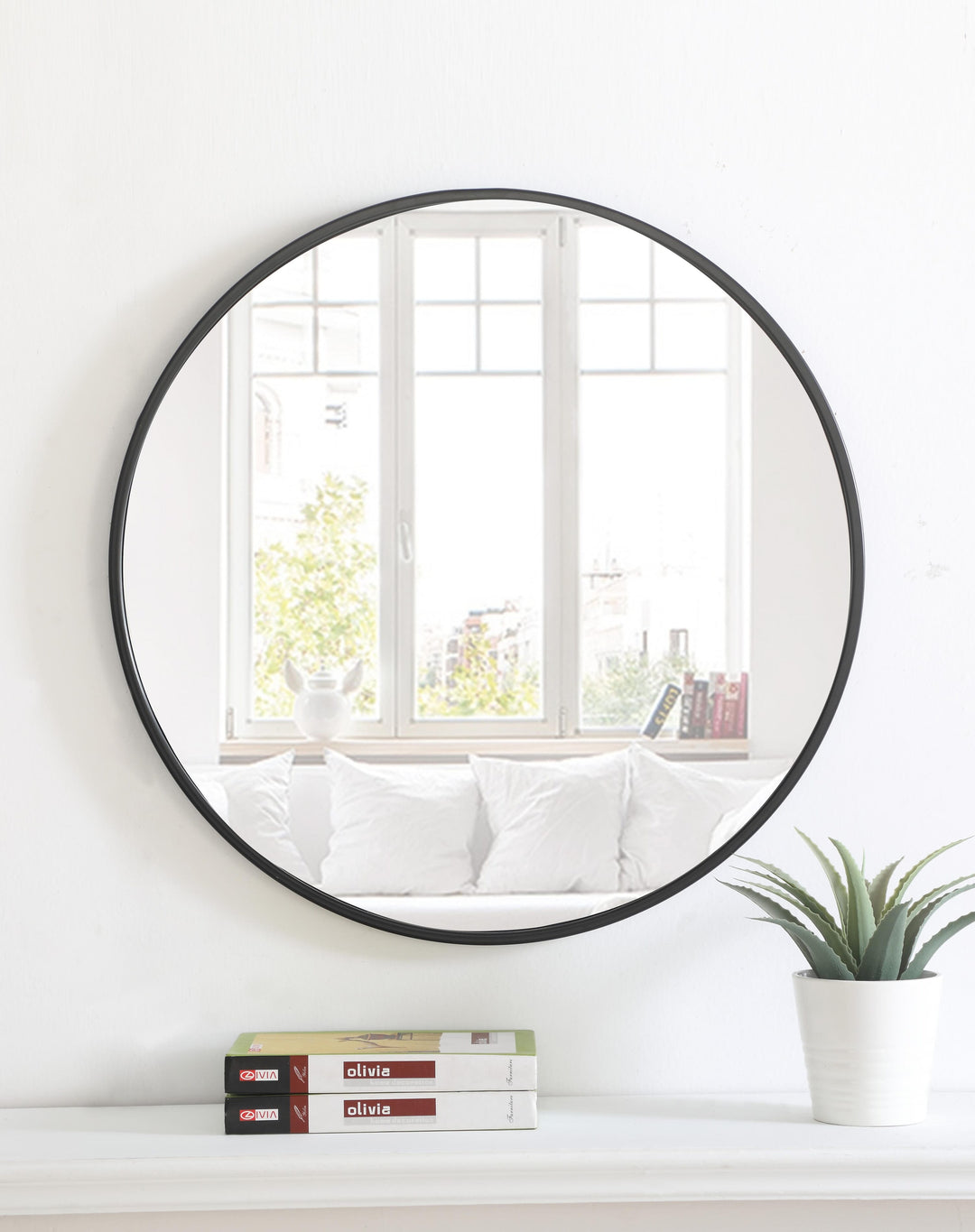 Metal Frame Round Mirror II by Elegant - view 38