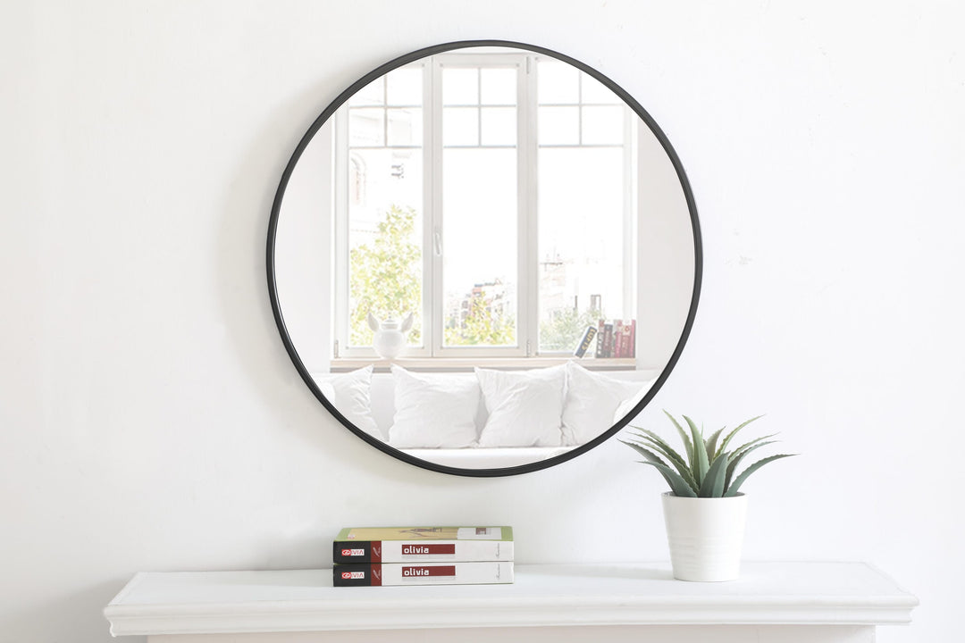 Metal Frame Round Mirror II by Elegant - view 39
