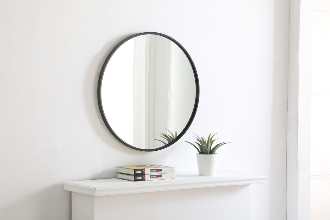 Metal Frame Round Mirror II by Elegant - view 40