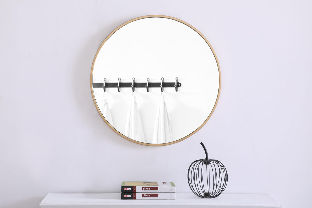 Metal Frame Round Mirror II by Elegant - view 45