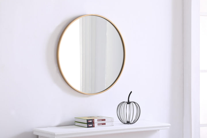 Metal Frame Round Mirror II by Elegant - view 46