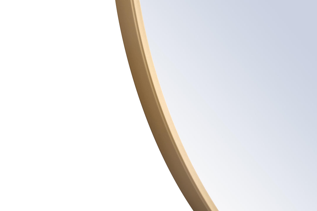 Metal Frame Round Mirror II by Elegant - view 48