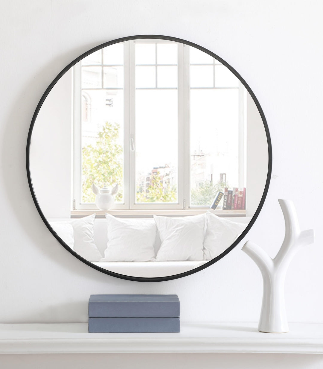Metal Frame Round Mirror II by Elegant - view 56