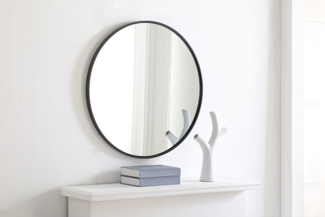 Metal Frame Round Mirror II by Elegant - view 58