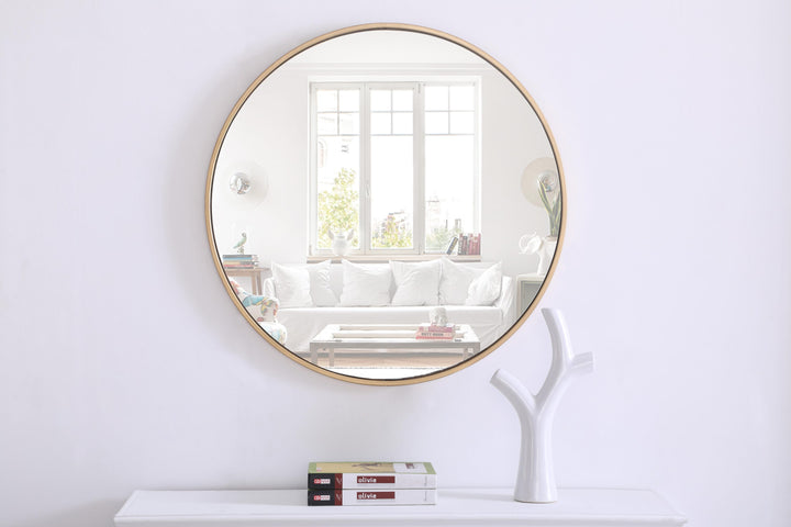 Metal Frame Round Mirror II by Elegant - view 63