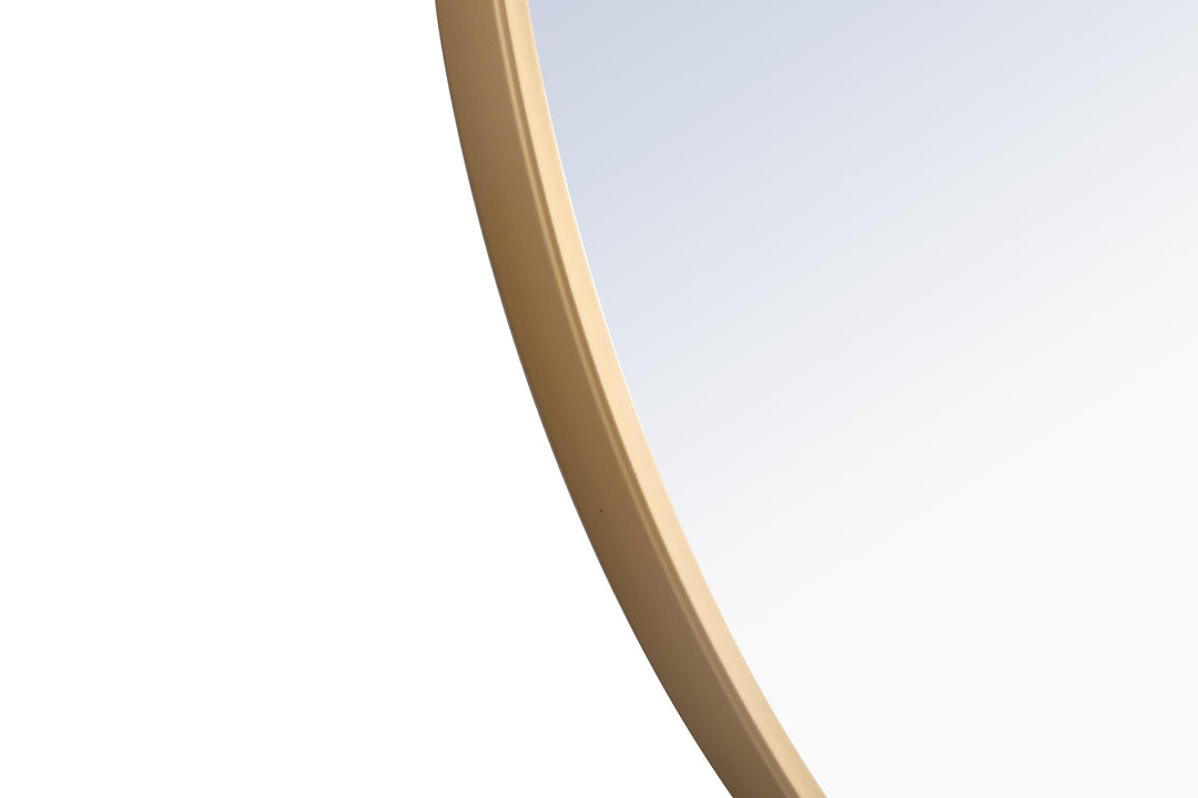 Metal Frame Round Mirror II by Elegant - view 84
