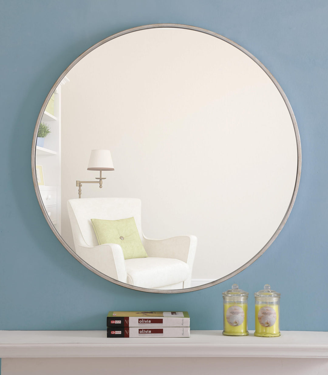 Metal Frame Round Mirror II by Elegant - view 86