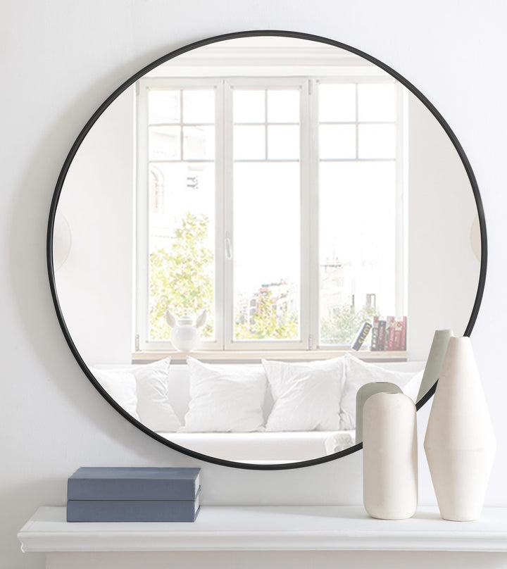 Metal Frame Round Mirror II by Elegant - view 92