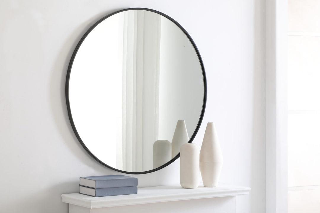 Metal Frame Round Mirror II by Elegant - view 94