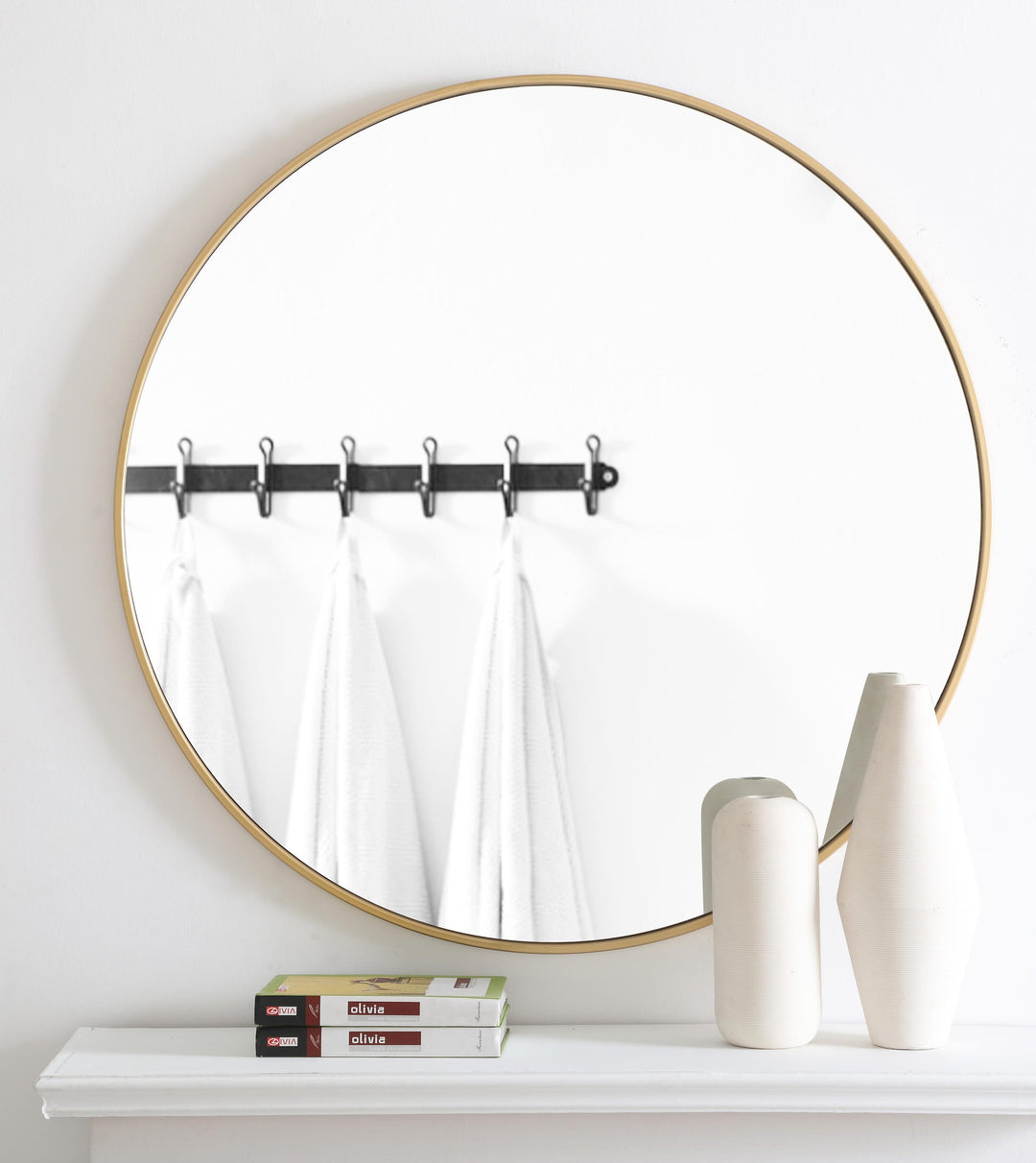 Metal Frame Round Mirror II by Elegant - view 98