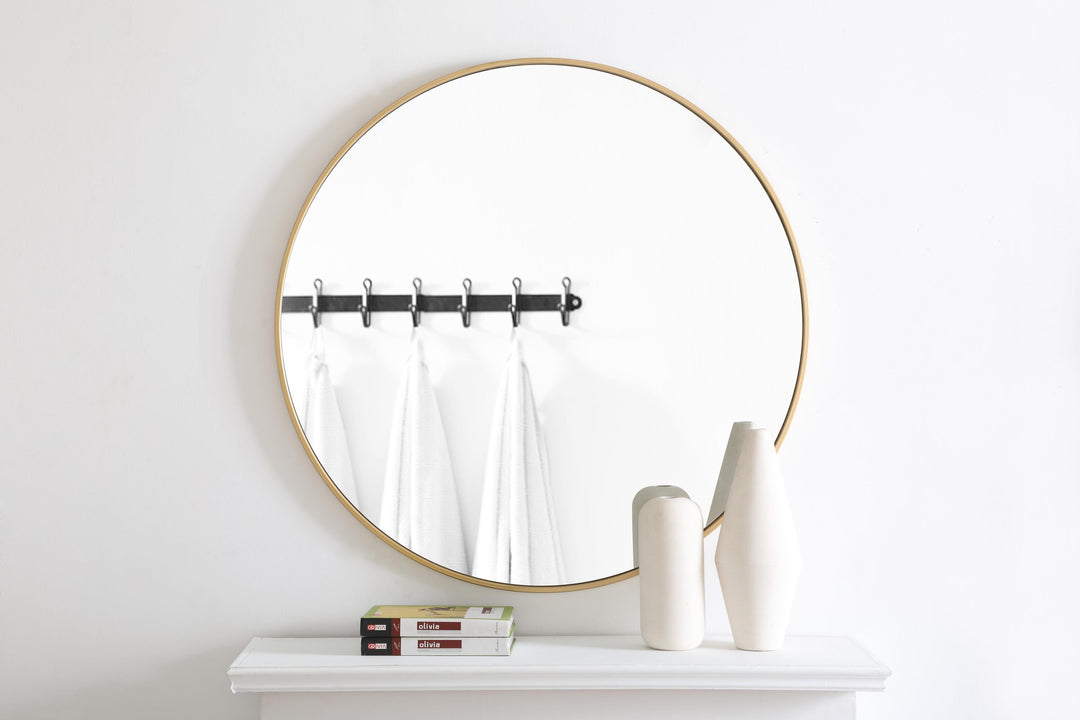 Metal Frame Round Mirror II by Elegant - view 99