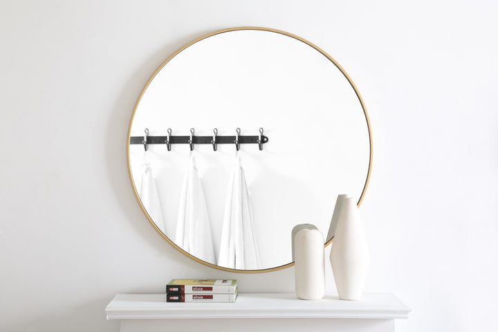 Metal Frame Round Mirror II by Elegant - view 99