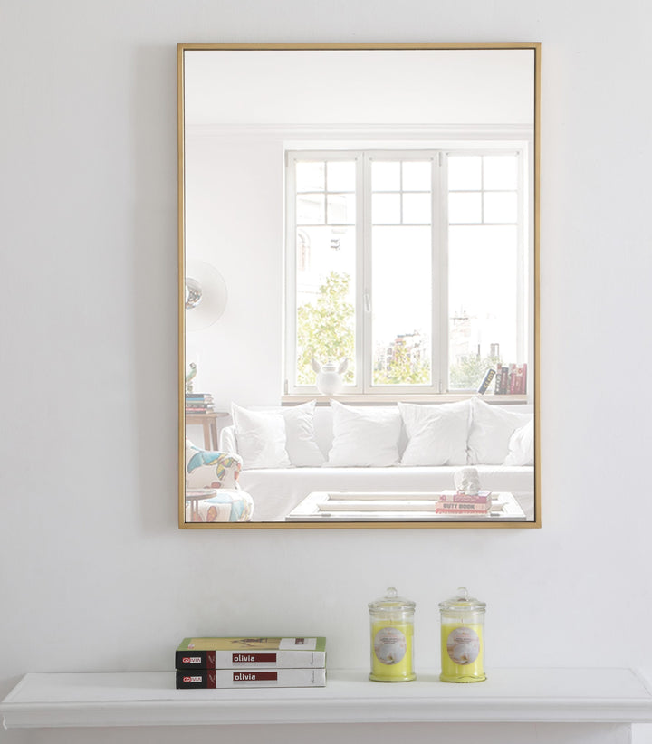 Metal Frame Rectangle Mirror II by Elegant - view 26