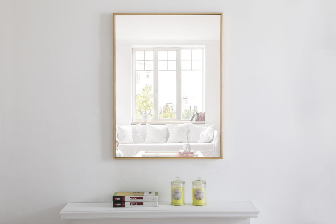 Metal Frame Rectangle Mirror II by Elegant - view 27