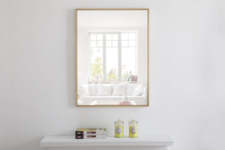 Metal Frame Rectangle Mirror II by Elegant - view 27