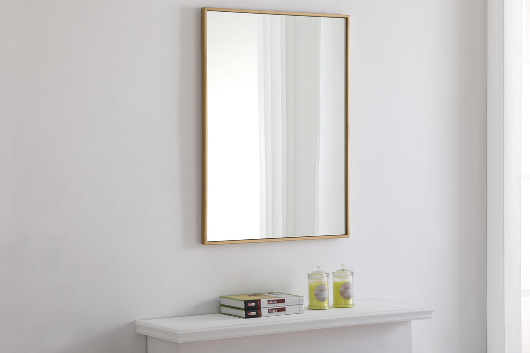 Metal Frame Rectangle Mirror II by Elegant - view 28
