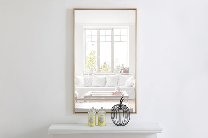 Metal Frame Rectangle Mirror II by Elegant - view 45