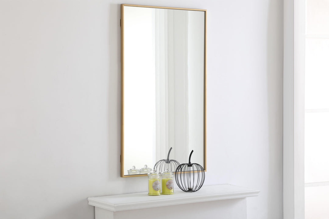 Metal Frame Rectangle Mirror II by Elegant - view 46
