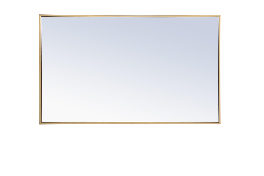 Metal Frame Rectangle Mirror II by Elegant - view 48