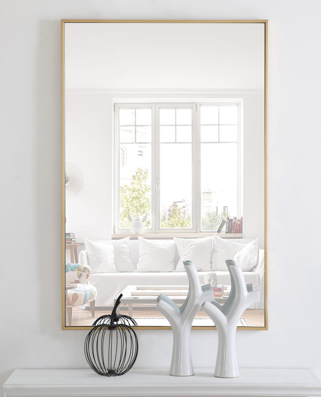 Metal Frame Rectangle Mirror II by Elegant - view 62