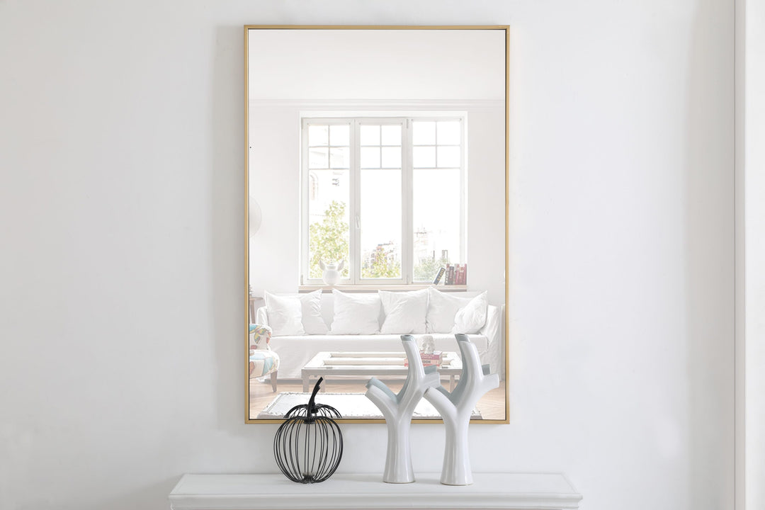 Metal Frame Rectangle Mirror II by Elegant - view 63