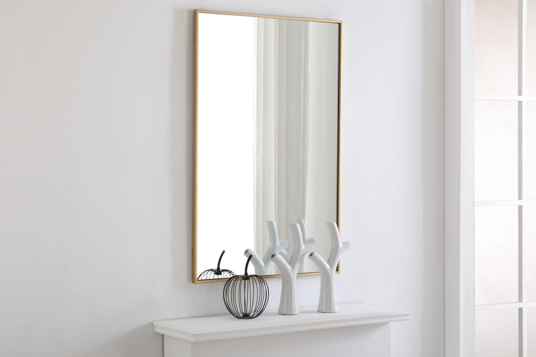 Metal Frame Rectangle Mirror II by Elegant - view 64