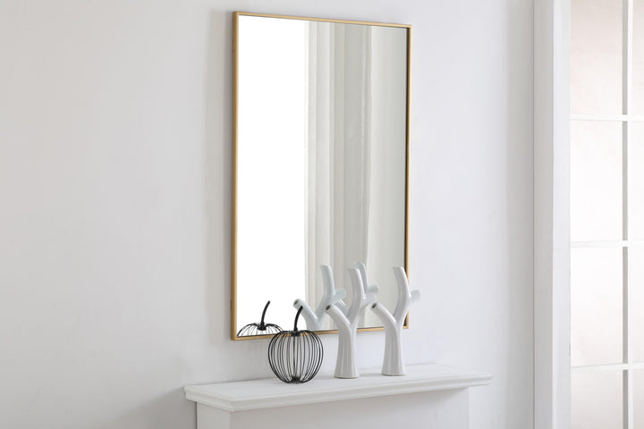 Metal Frame Rectangle Mirror II by Elegant - view 64