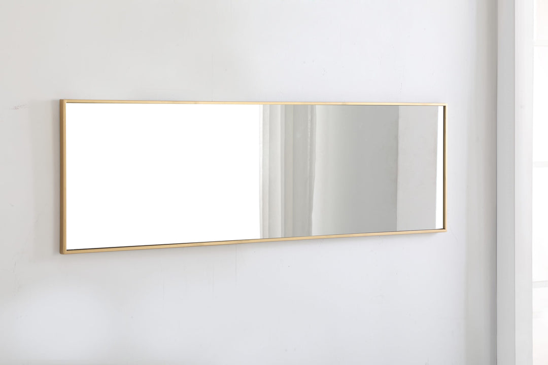 Metal Frame Rectangle Mirror II by Elegant - view 11