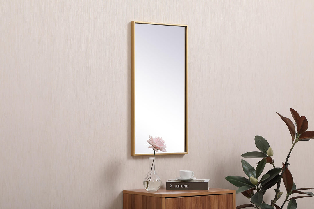 Metal Frame Rectangle Mirror III by Elegant - view 99
