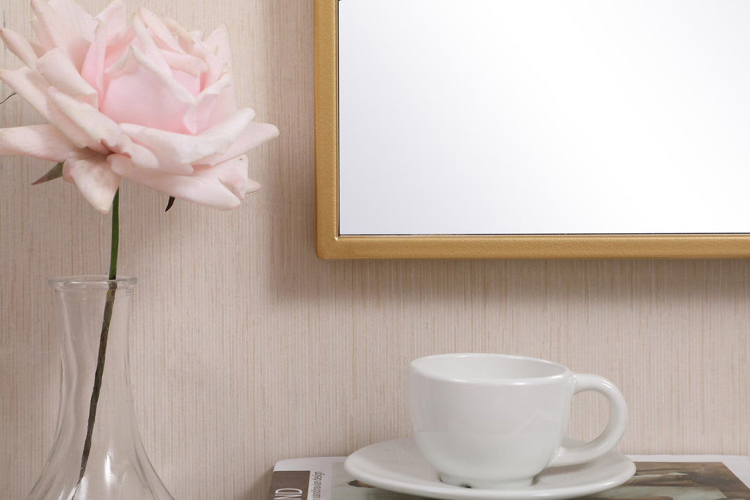 Metal Frame Rectangle Mirror III by Elegant - view 100
