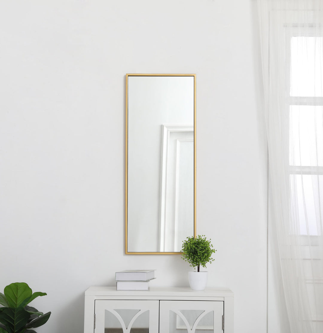 Metal Frame Rectangle Mirror III by Elegant - view 8
