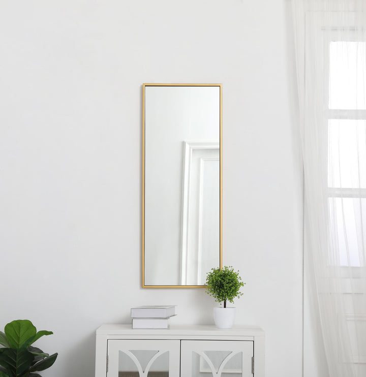 Metal Frame Rectangle Mirror III by Elegant - view 8