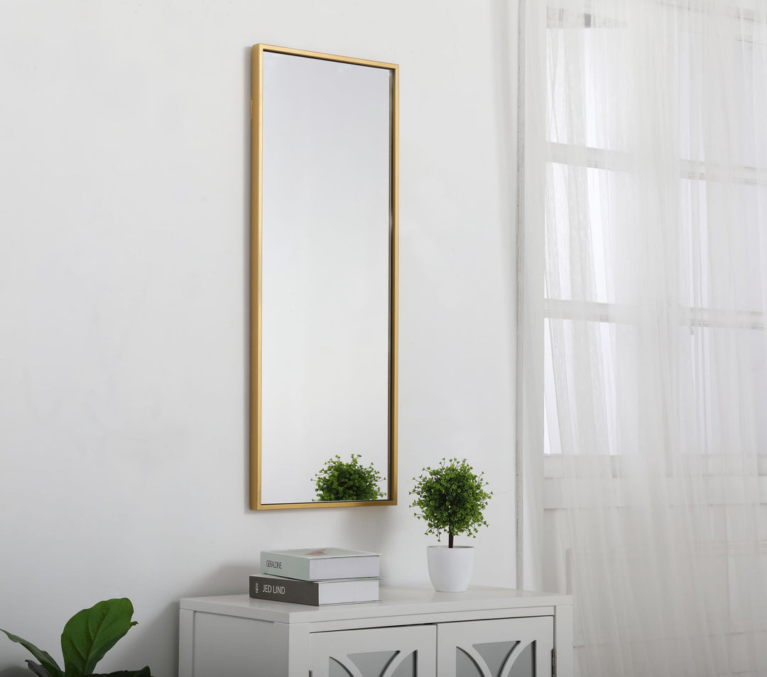 Metal Frame Rectangle Mirror III by Elegant - view 9