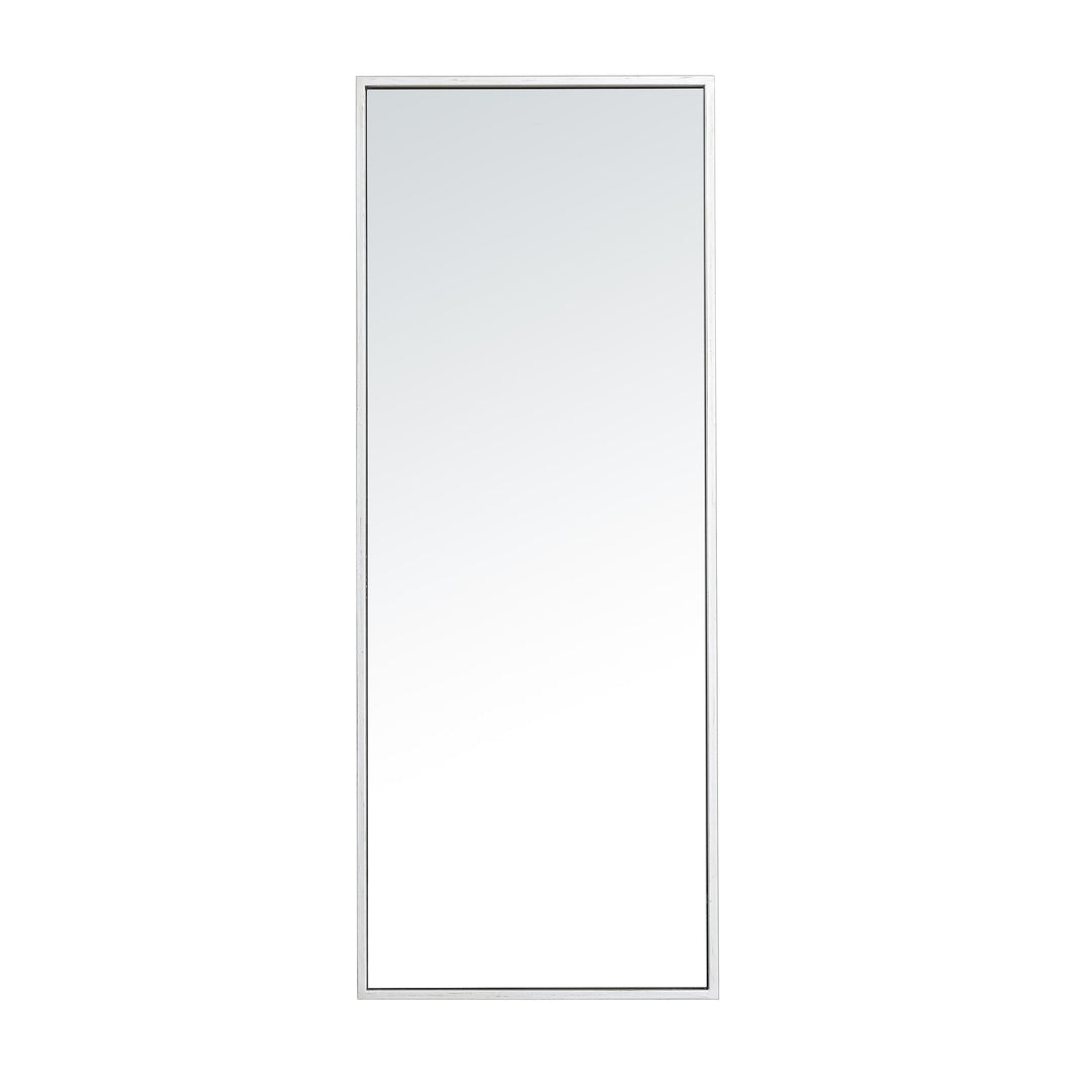 Metal Frame Rectangle Mirror III in Silver by Elegant