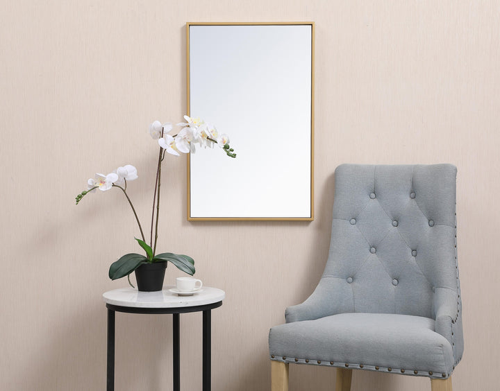 Metal Frame Rectangle Mirror III by Elegant - view 116