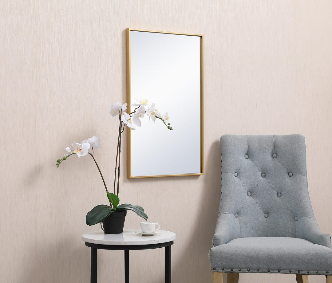 Metal Frame Rectangle Mirror III by Elegant - view 117