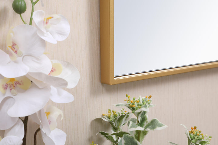 Metal Frame Rectangle Mirror III by Elegant - view 119