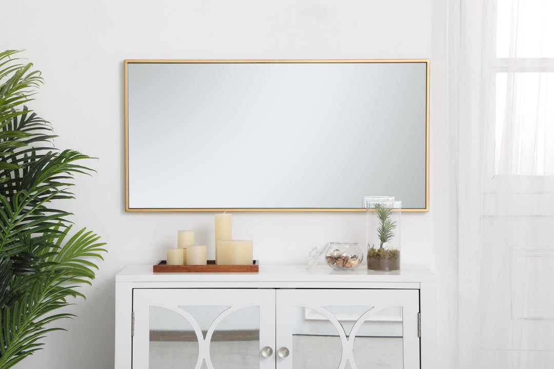 Metal Frame Rectangle Mirror III by Elegant - view 30