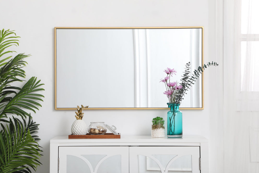 Metal Frame Rectangle Mirror III by Elegant - view 48