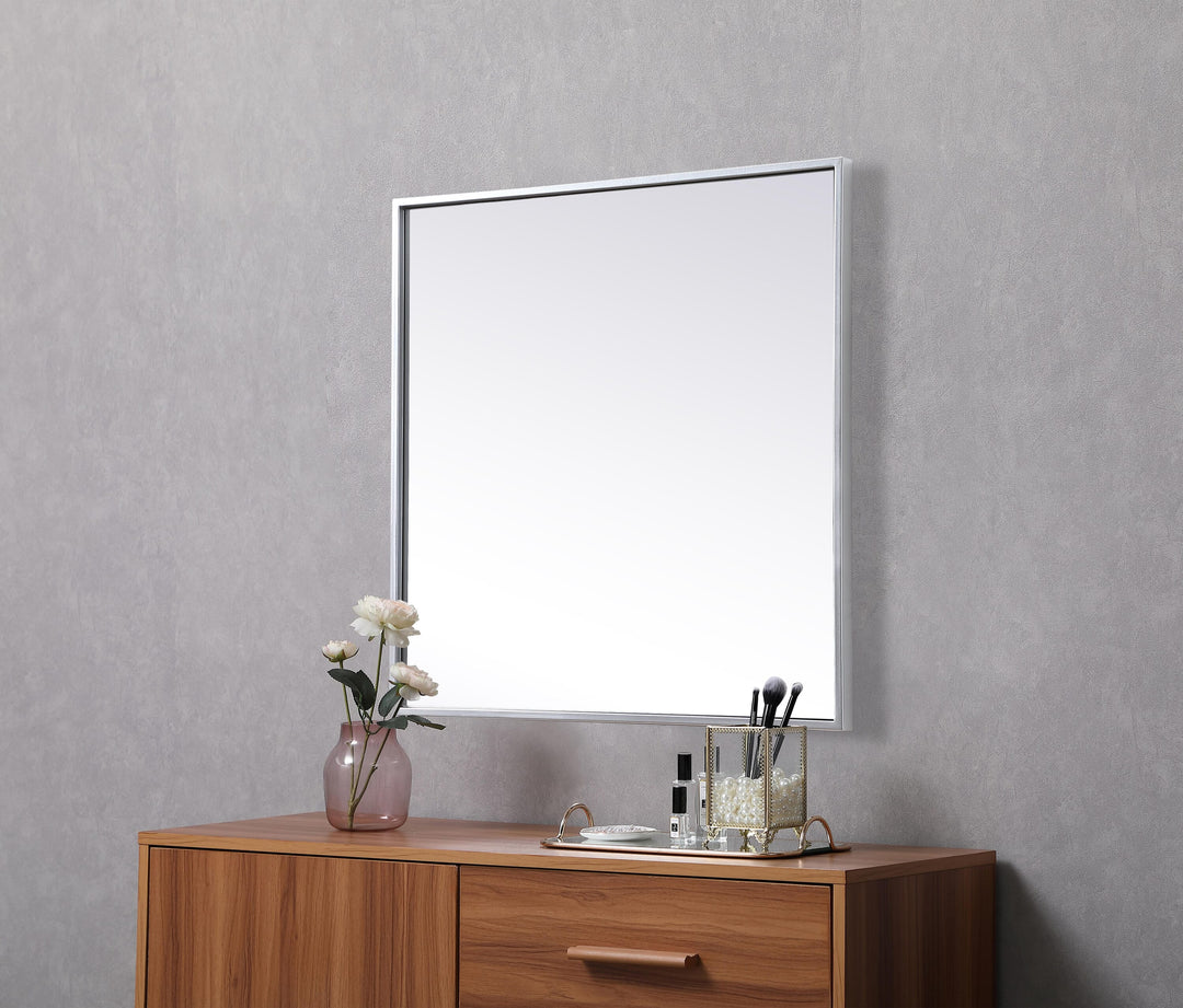 Metal Frame Square Mirror by Elegant - view 17