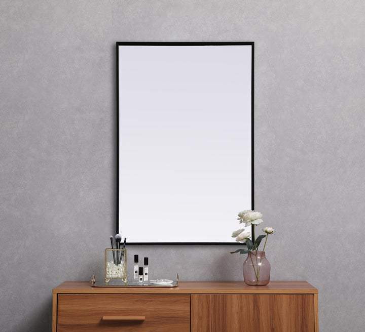 Metal Frame Rectangle Mirror by Elegant - view 4