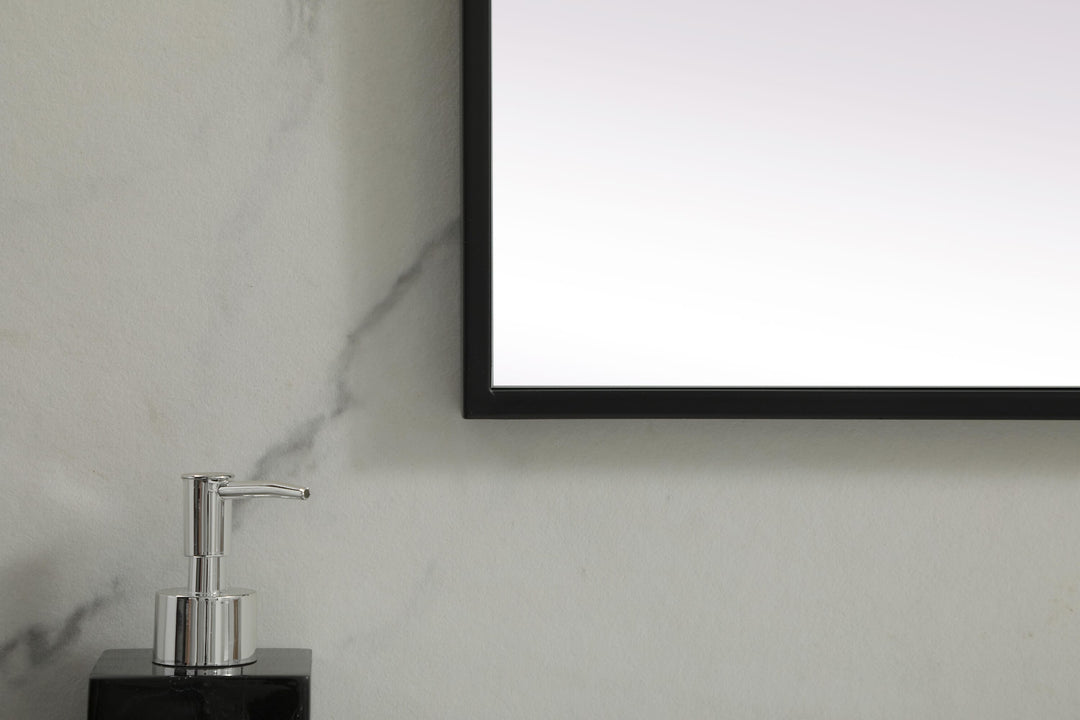 Metal Frame Rectangle Mirror by Elegant - view 6