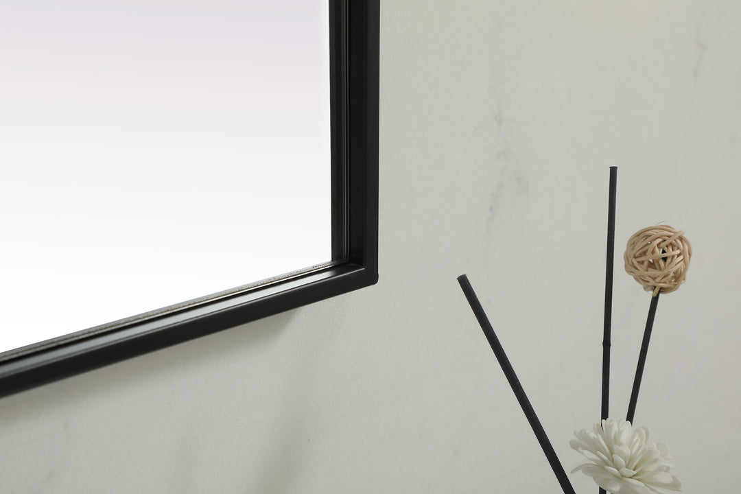 Metal Frame Rectangle Mirror by Elegant - view 7