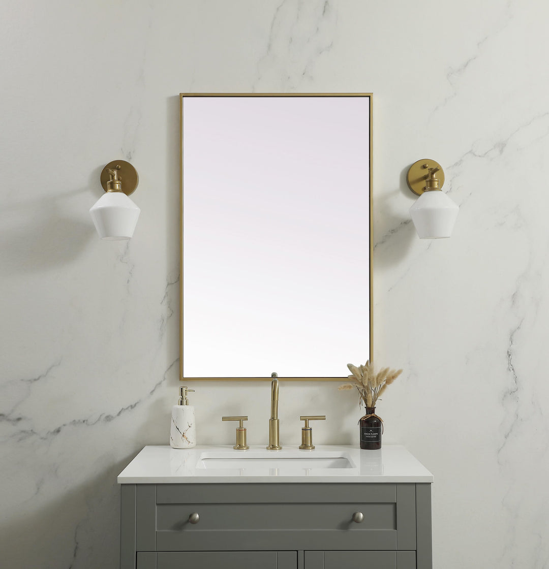 Metal Frame Rectangle Mirror by Elegant - view 13