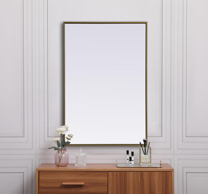 Metal Frame Rectangle Mirror by Elegant - view 15