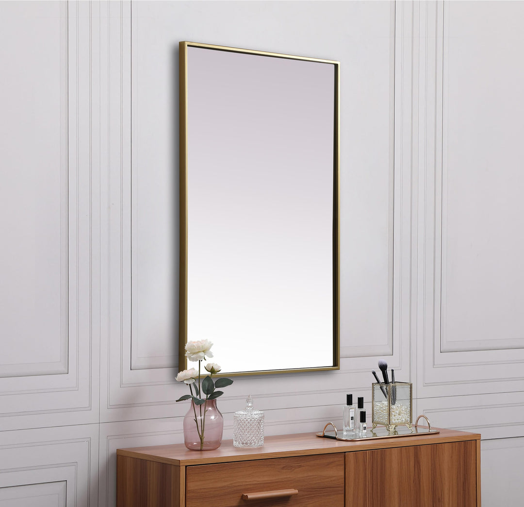 Metal Frame Rectangle Mirror by Elegant - view 16