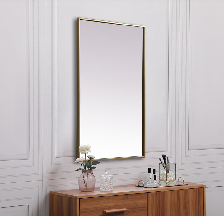 Metal Frame Rectangle Mirror by Elegant - view 16